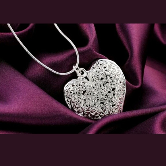 Heart silver plated jewelry - Picture 2 of 3
